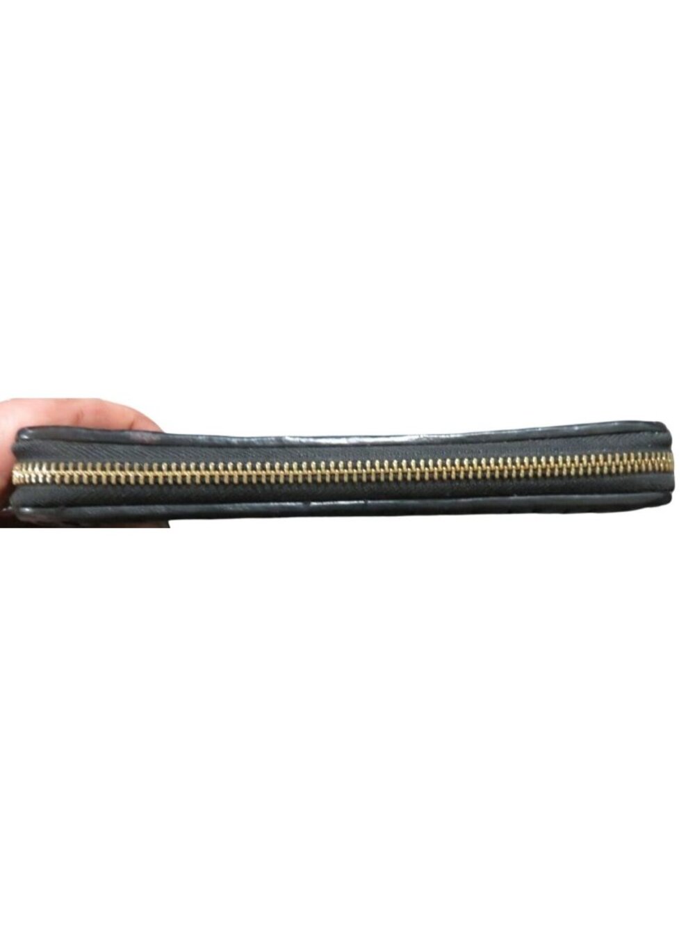 Coach Black Quilted Leather Zip Around Accordion Continental Long Wallet - Picture 4 of 9
